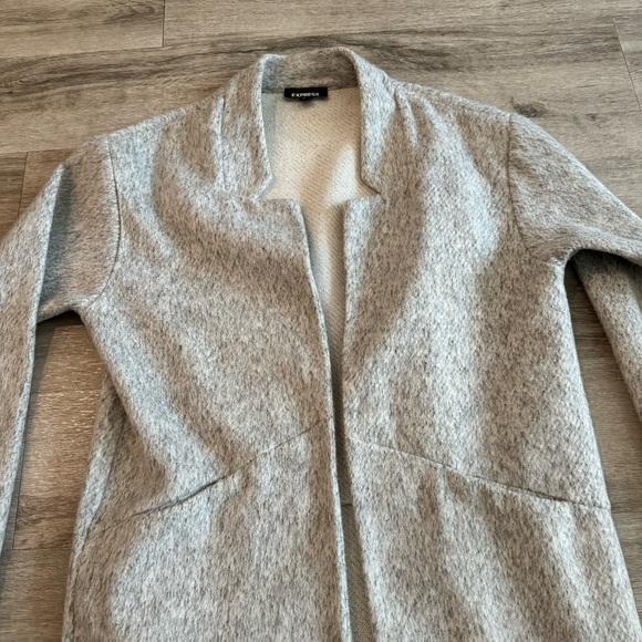 Express light grey long lined coat - Picture 2 of 6